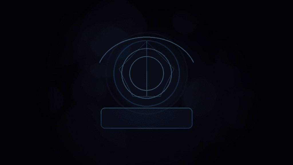Moody 16:9 RCG gaming thumbnail of a luminous crystalline upscaling lens hovering over a chrome console slab amid blue-violet smoke, no text or logos.