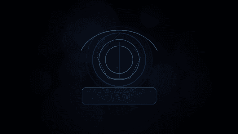 Moody 16:9 RCG gaming thumbnail of a luminous crystalline upscaling lens hovering over a chrome console slab amid blue-violet smoke, no text or logos.