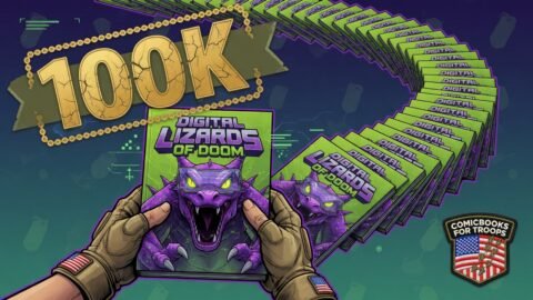 100,000 Digital Lizards Comics Go to Military Families
