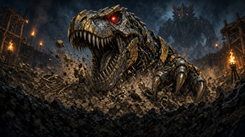 Grimlock and the Dinobots Debut in Skybound’s Transformers #42 as Megatron Becomes Megatronus Rex